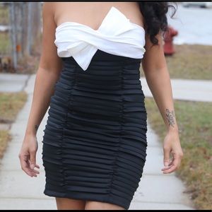 Strapless Bow Tie Dress